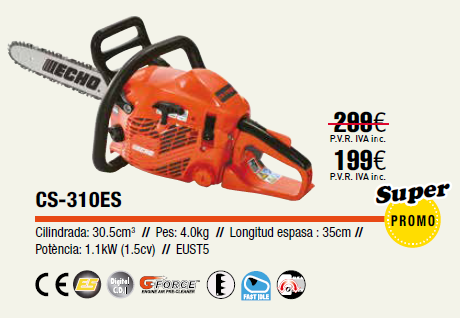 Oferta ECHO CS-310ES